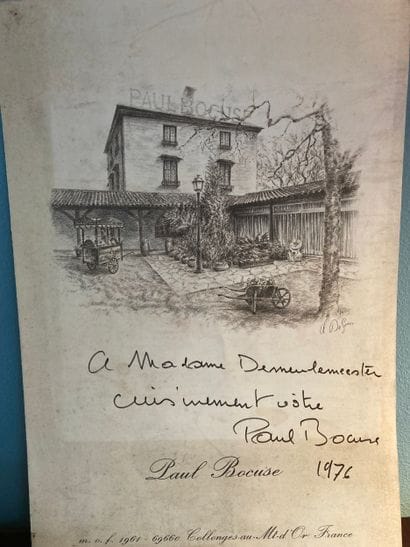 GASTRONOMIE - Maison Paul BOCUSE: Menu année...