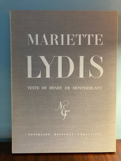 MONTHERLANT (Henri de): MARIETTE LYDIS. Nouvelles...