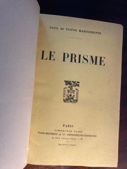 MARGUERITTE (Paul et Victor):Le Prisme. Plon,...