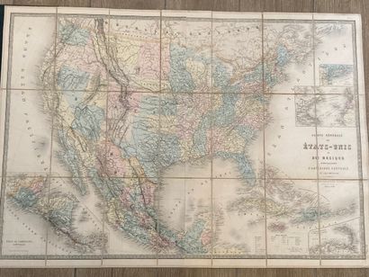 ANDRIVEAU-GOUJON: Carte générale des Etats-Unis...