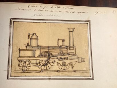 SUISSE - CHEMINS de FER - Album in-8 oblong...