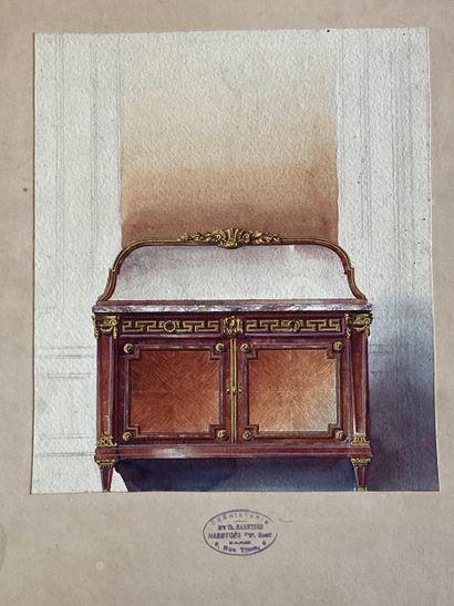 EBENISTERIE - maison Haentges Frères. Réunion...