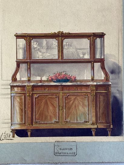 EBENISTERIE - maison Haentges Frères. Réunion...