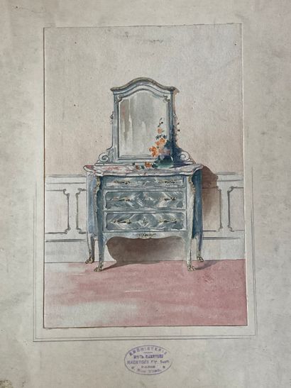 EBENISTERIE - maison Haentges Frères. Réunion...