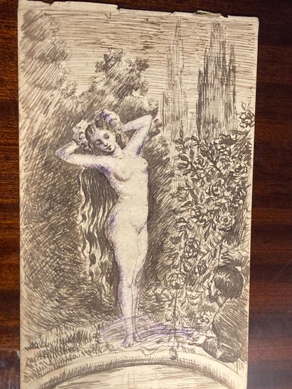 ROSAS-MORALES (A.) (peintre français, XIXᵉ‑XXᵉ...