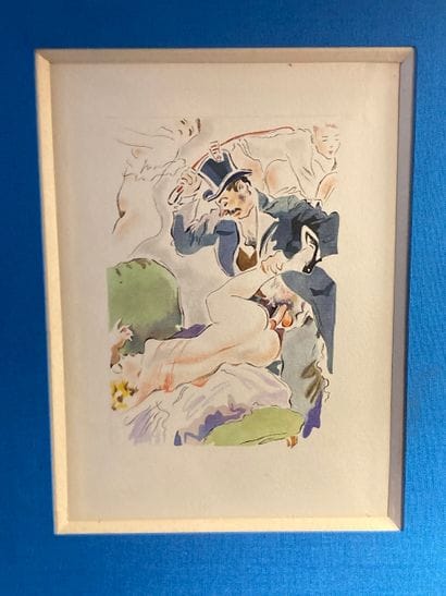 CURIOSA - Aquarelle originale sur papier,...