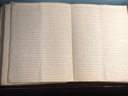MANUSCRIT - MONTAGNE - Cahier in-8 débroché,...