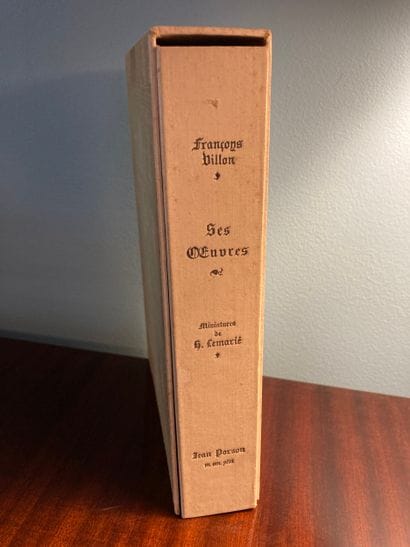 VILLON (François): Les œuvres. Porson, 1942....