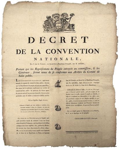 LOIRE. AN 2. COMMUNE-D’ARMES (Nom révolutionnaire...