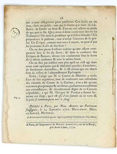 BRETAGNE. Les Pères JÉSUITES du Collège de...