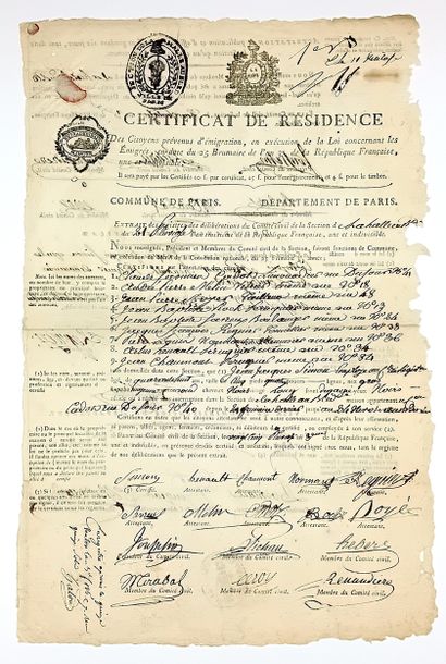 PARIS - SECTION DE LA HALLE AU BLED (Cachet)...