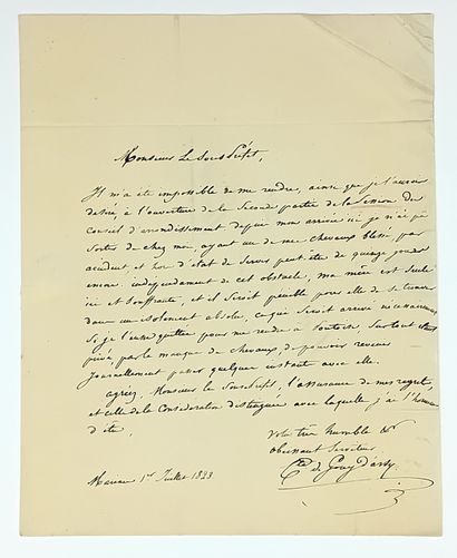 VAL D’OISE. Athanase, Comte de GOUY D’ARSY...