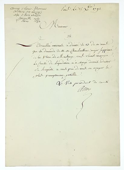 AMY (Louis-Thomas-Anthoine, dit LAMY) 1769-1832...