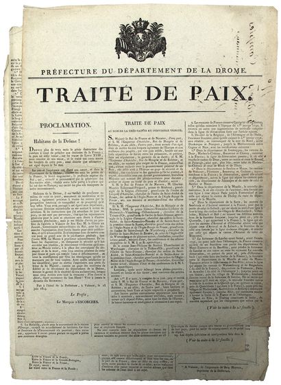 DRÔME. (TRAITÉ DE PARIS du 30 mai 1814) «...
