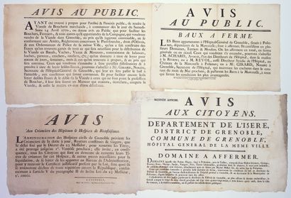ISÈRE. HÔPITAL GÉNÉRAL DE GRENOBLE. Rare...