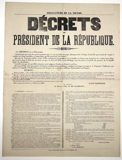 NAPOLÉON III. NIÈVRE. COUP-D'ÉTAT DU 2 DÉCEMBRE...