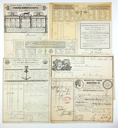 PARIS. 7 ROULAGES ou Lettres de Voiture 1819-1845...
