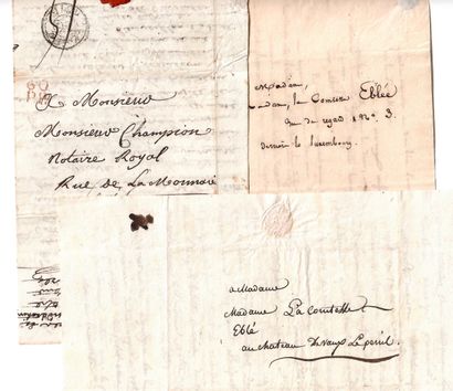 La Comtesse EBLÉ, née Édeline Louise Fréteau...