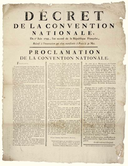 VAR. INSURRECTION à PARIS le 31 Mai 1793...