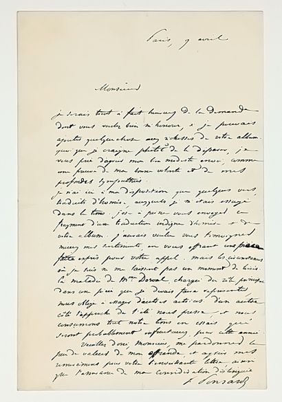 François PONSARD (Vienne/Isère 1814 - Paris...