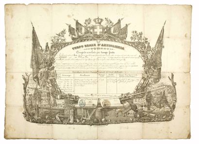 SAVOIE PROPRE. 1849. CORPS ROYAL D’ARTILLERIE....