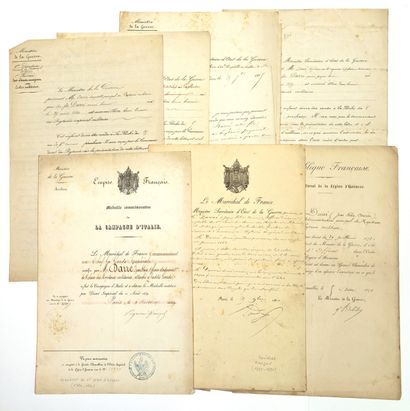 PAPIERS MILITAIRES de Mr DARRÉ (Jean-Félix-Osmin)...