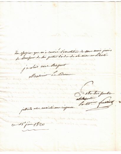 Baronne FRESSINET, femme du Général. Marie-Adélaïde...