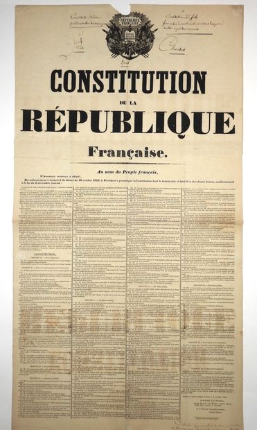 CONSTITUTION de 1848. DOUBS. « CONSTITUTION...