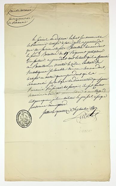 POLOGNE. Général LIÉBERT Jean-Jacques, Baron...