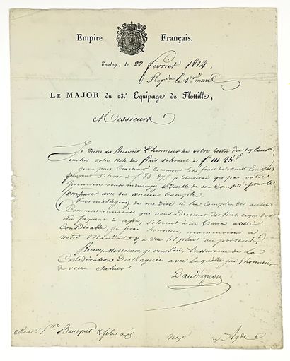 MARINE IMPÉRIALE - TOULON (83) 22 Février...