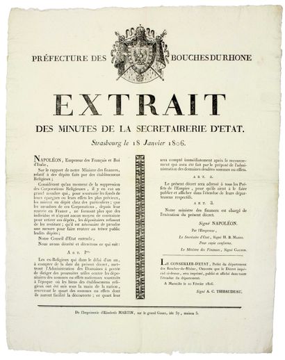NAPOLÉON à STRASBOURG (67), le 18 Janvier...