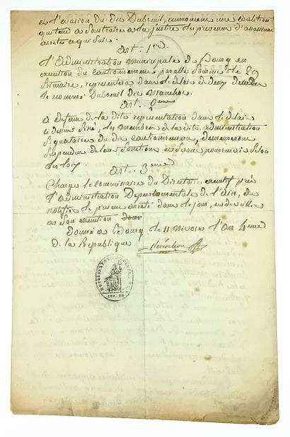 Jacques REVERCHON, Conventionnel de SAÔNE-ET-LOIRE....