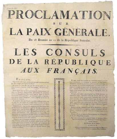 DEUX-SÈVRES. 1801. BONAPARTE Premier Consul...