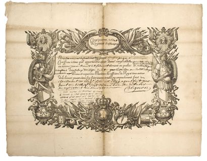 RÉGIMENT DE LOUIS XIV. ARDENNES. « CONGÉ...