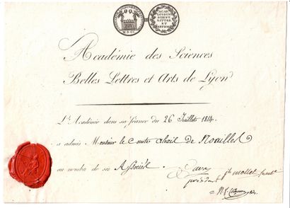 LYON (69) - “ACADÉMIE DES SCIENCES BELLES...