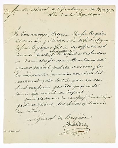 Général LAUBADÈRE (Joseph Marie Tennet de)...