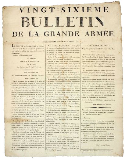 NAPOLÉON 1er. 26ème BULLETIN DE LA GRANDE...