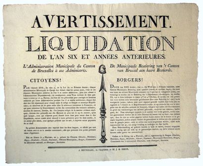 DÉPARTEMENT DE LA DYLE (BELGIQUE, Pays conquis)....