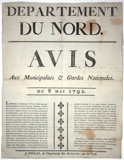 « DÉPARTEMENT du NORD. Avis aux Municipalités...