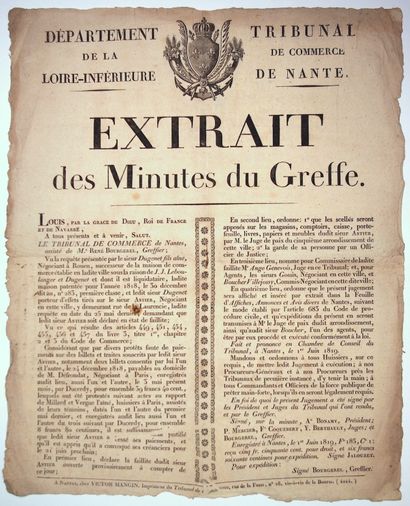 LOIRE-ATLANTIQUE. 1819. Département de la...