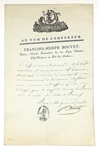 François-Joseph BOUVET, Baron (Lorient/Morbihan...