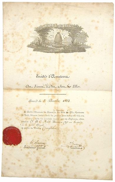 LILLE (NORD). “SOCIÉTÉ D’AMATEURS des Sciences...