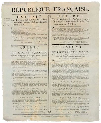 DÉPARTEMENT DE LA LYS (BELGIQUE, Département...