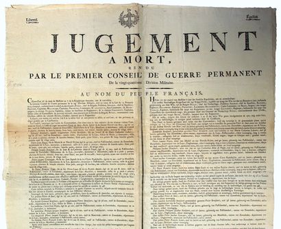 GAND (Belgique, Pays conquis). 1799. “JUGEMENT...