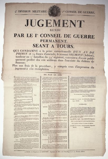 INDRE-ET-LOIRE. MAINE-ET-LOIRE. 1823. JUGEMENT...