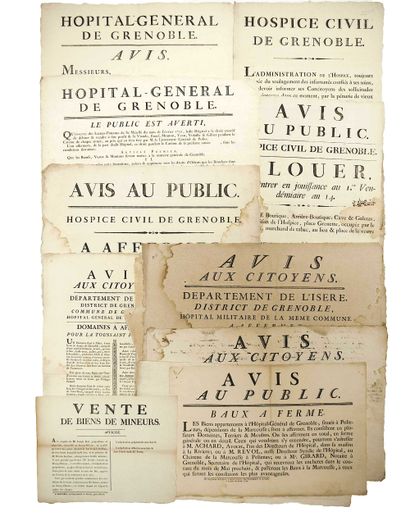 ISÈRE. HÔPITAL GÉNÉRAL DE GRENOBLE. Rare...