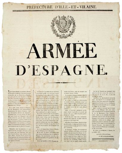 Expédition d’Espagne de 1823. ILLE-ET-VILAINE....