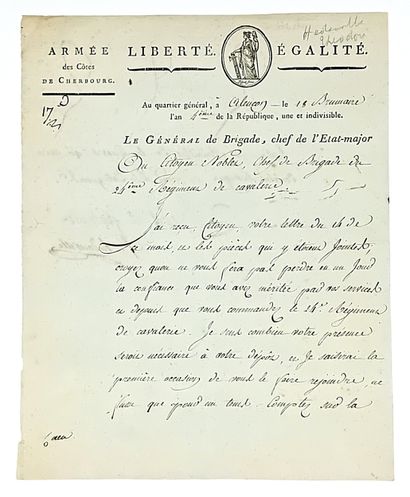 ARMÉE DES CÔTES DE CHERBOURG - HEDOUVILLE...