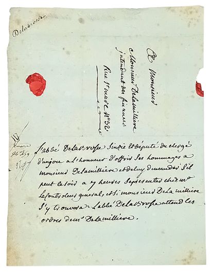 ANJOU. L’Abbé de LA BROSSE, Sindic, Député...
