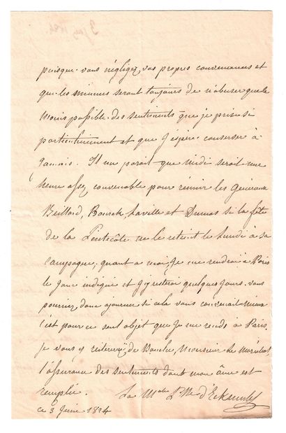 Maréchale DAVOUT, épouse du Maréchal DAVOUT,...